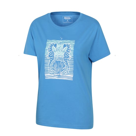 Mountain Warehouse Dames Zeepaard Relaxed Fit T-Shirt (Blauw) - Image 3
