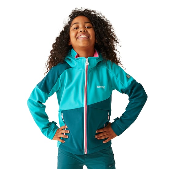 Regatta Soft Shell Jas Kinderen/Kinderen VII (Tahoe blauw/Marokkaans blauw) - Image 4