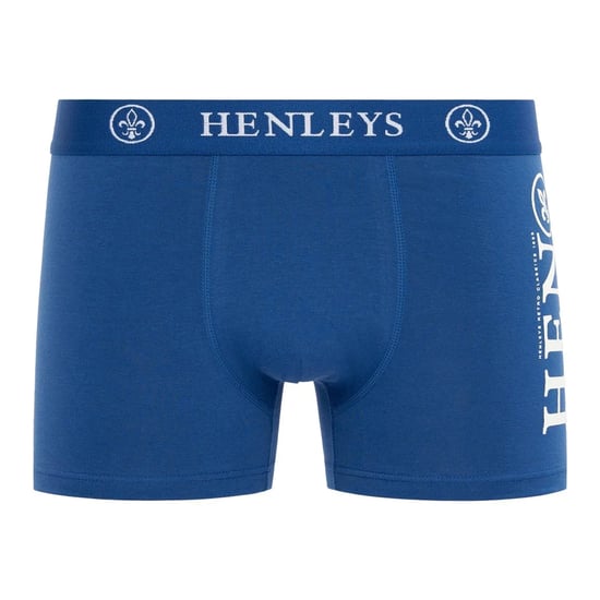 Henleys Heren Kelmack2 Boxershorts (Set van 5) (Blauw/Zwart/Maraan/Grijs/Navy) - Image 3