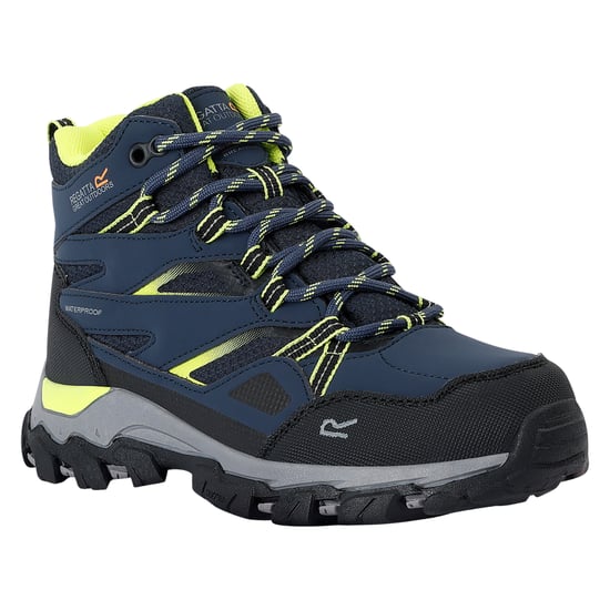 Regatta Kinder/Kinder Holcombe III Wandelschoenen (Navy/Lime Punch) - Image 3