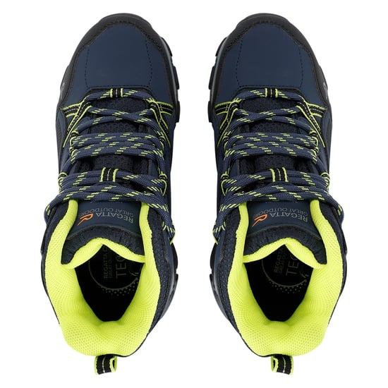 Regatta Kinder/Kinder Holcombe III Wandelschoenen (Navy/Lime Punch) - Image 4