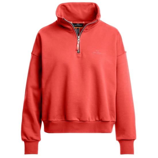 Parajumpers Zendaya Cherry Red Half Zip Sweatshirt - Image 1
