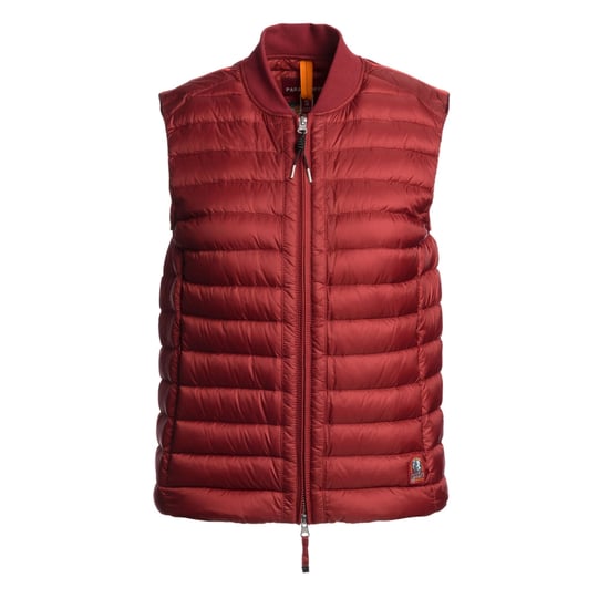 Parajumpers Rosanna Donker Karmijnrood Dons Gilet - Image 1