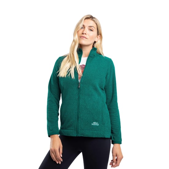 Weird Fish Dames/Dames Cheryl Textured Full Zip Fleecejack (Pauwenblauw) - Image 5
