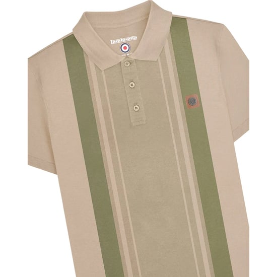 Lambretta Heren SS25 Klassiek Poloshirt (Steen) - Image 3