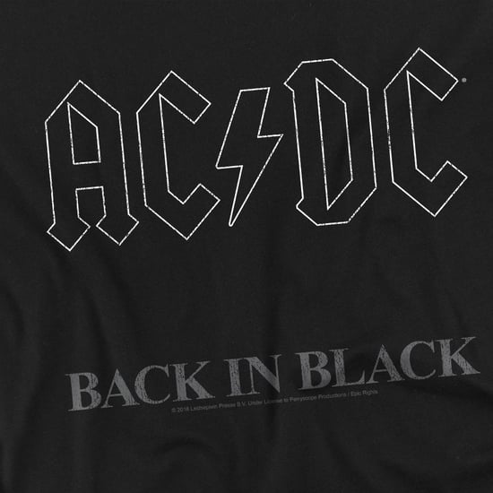 AC/DC Heren Back In Black T-shirt (Zwart) - Image 3