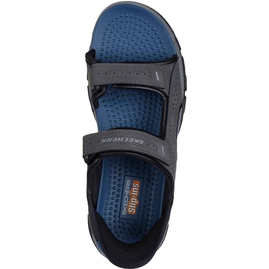 Skechers Tresmen - Reece Polyurethaan Heren Charcoal Standaard Sandalen - Image 3