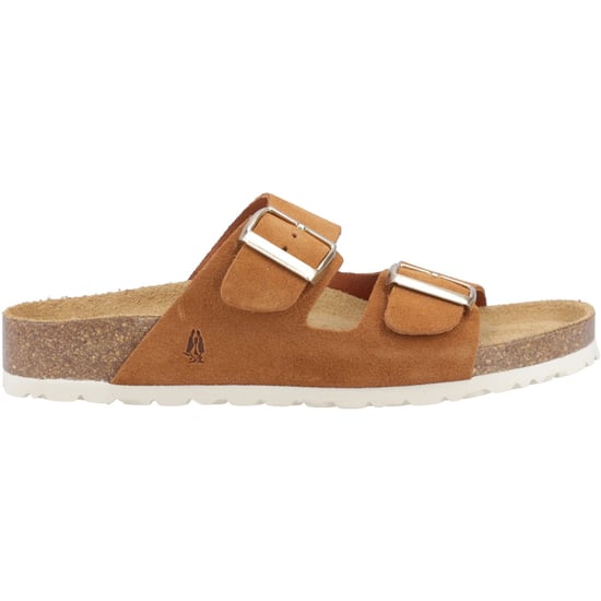 Hush Puppies Brixley Muil Suède Dames Tan Standaard Sandalen - Image 4