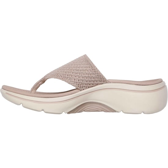 Skechers Go Walk Arch Fit 2.0 Textiel Dames Taupe Standaard Sandalen - Image 4