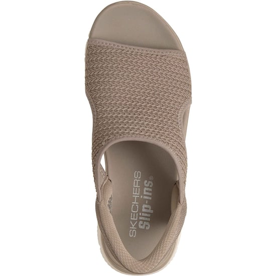 Skechers Summits Sweetly Evolved Textiel Dames Taupe Standaard Sandalen - Image 3