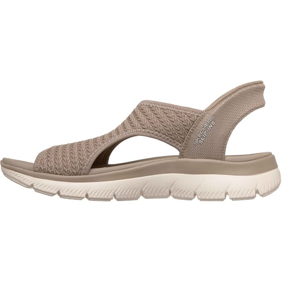 Skechers Summits Sweetly Evolved Textiel Dames Taupe Standaard Sandalen - Image 4