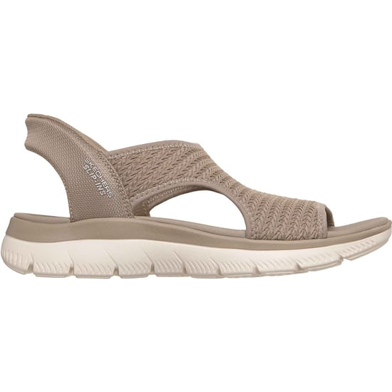 Skechers Summits Sweetly Evolved Textiel Dames Taupe Standaard Sandalen - Image 5