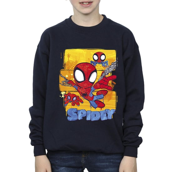 Marvel Jongens Spidey En Zijn Verbazingwekkende Vrienden Vliegend Sweatshirt (Marineblauw) - Image 3