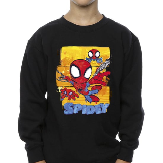 Marvel Jongens Spidey En Zijn Verbazingwekkende Vrienden Vliegend Sweatshirt (Zwart) - Image 3