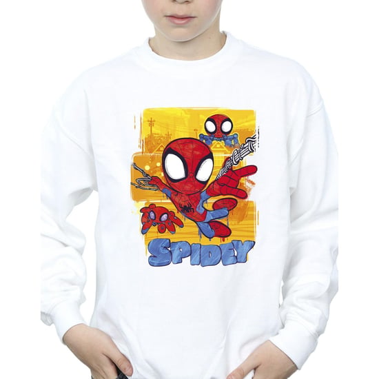 Marvel Jongens Spidey En Zijn Verbazingwekkende Vrienden Vliegend Sweatshirt (Wit) - Image 3