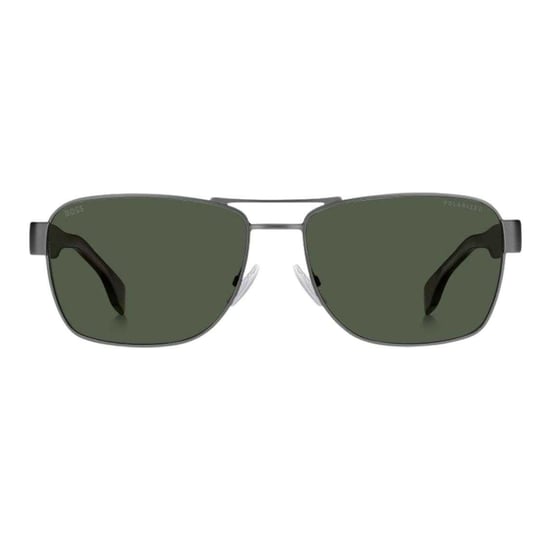 Hugo Boss Matte zonnebril voor volwassenen (Donker Ruthenium/Havana/Groen) - Image 1