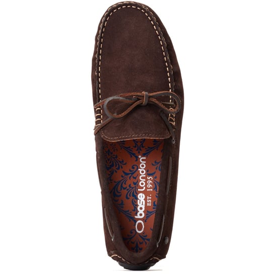 Base London Brooks Leren Herenschoenen in Gebrande Bruin Standaard Instappers - Image 4