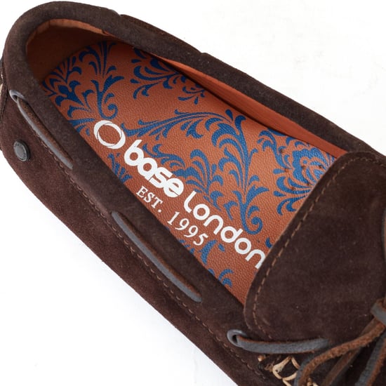 Base London Brooks Leren Herenschoenen in Gebrande Bruin Standaard Instappers - Image 6