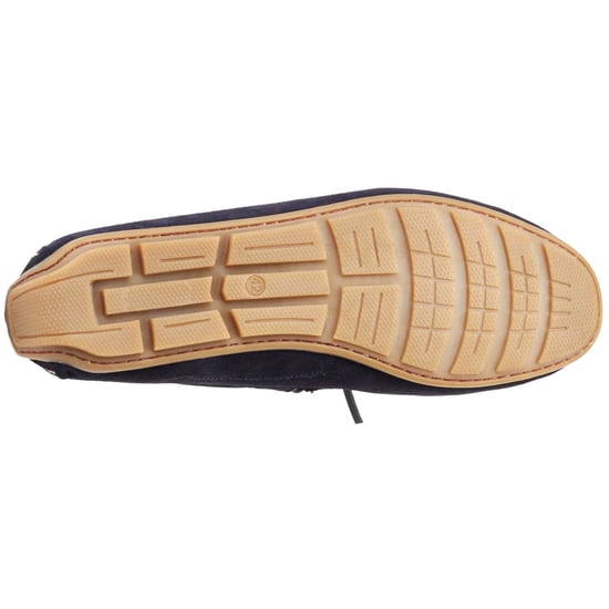 Base London Brooks Leren Heren Navy Standaard Instappers - Image 3