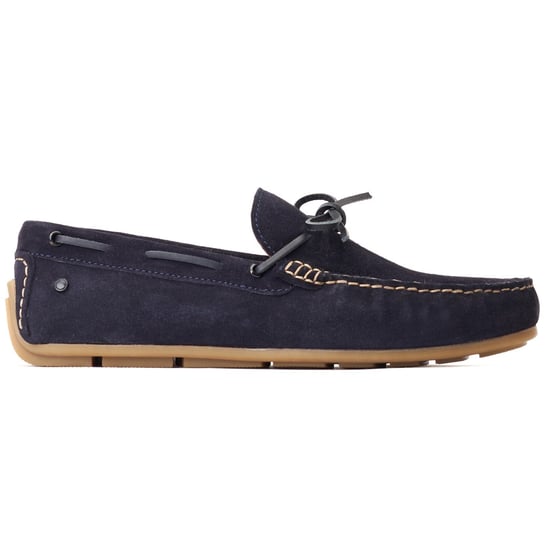 Base London Brooks Leren Heren Navy Standaard Instappers - Image 5