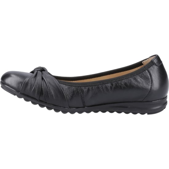 Hush Puppies Lilith Leren Dames Zwarte Standaard Ballerina's - Image 4