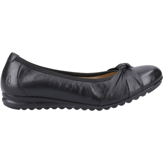 Hush Puppies Lilith Leren Dames Zwarte Standaard Ballerina's - Image 5