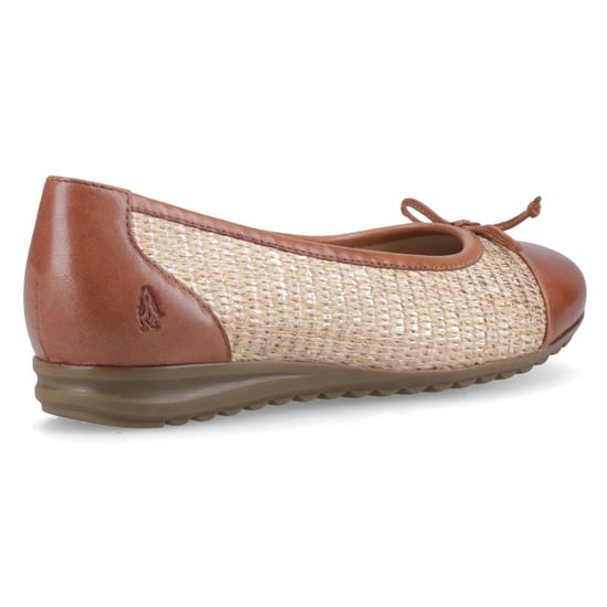 Hush Puppies Laurie Neuskap Leer Vrouwen Tan Standaard Ballerina's - Image 2