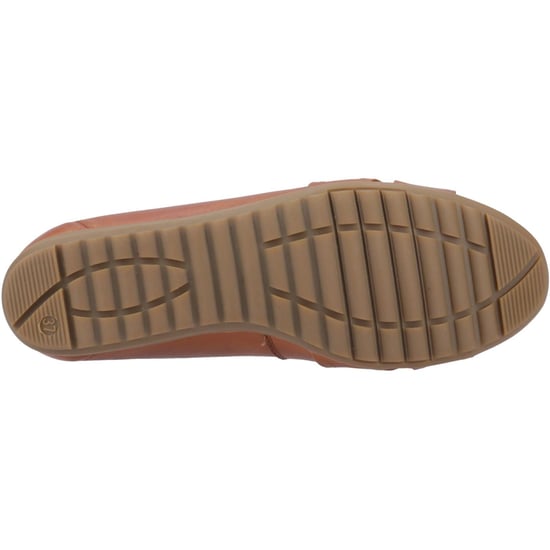 Hush Puppies Lilith Leren Dames Tan Standaard Ballerina's - Image 3
