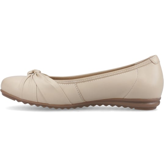 Hush Puppies Lilith Lederen Dames Crème Standaard Ballerina's - Image 4