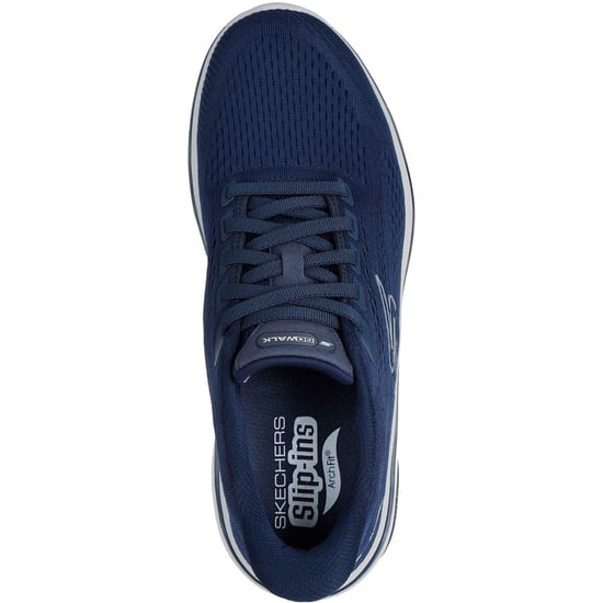 Skechers GO WALK Arch Fit 2.0 Percy Textile Men's Navy/Grey Standard Trainers - Image 3