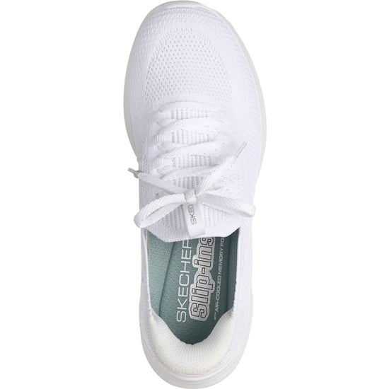 Skechers Ultra Flex 4.0 Textile Women's White Standard Trainers - Image 3