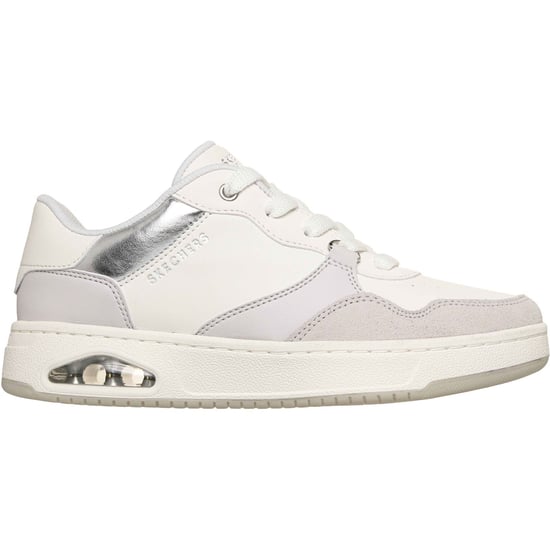 Skechers UNO CTL - Subtiele Glans Polyurethaan Dames Witte Standaard Sneakers - Image 5