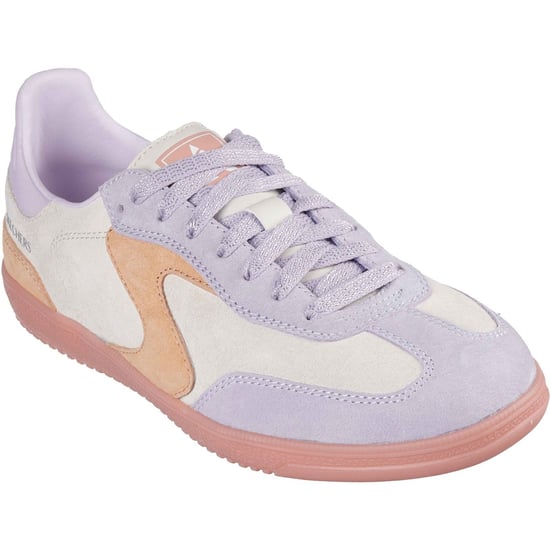 Skechers Hotshot For The Win Leren Dames Natuur/Multi Standaard Sneakers - Image 1