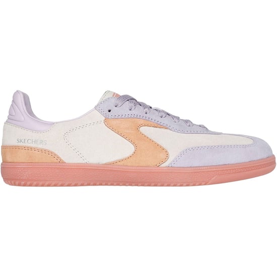 Skechers Hotshot For The Win Leren Dames Natuur/Multi Standaard Sneakers - Image 5