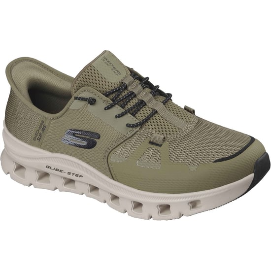 Skechers Glide-Step Pro Textiel Heren Olijf/Zwart Standaard Sneakers - Image 1
