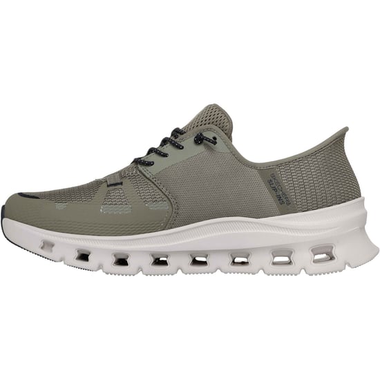 Skechers Glide-Step Pro Textiel Heren Olijf/Zwart Standaard Sneakers - Image 4