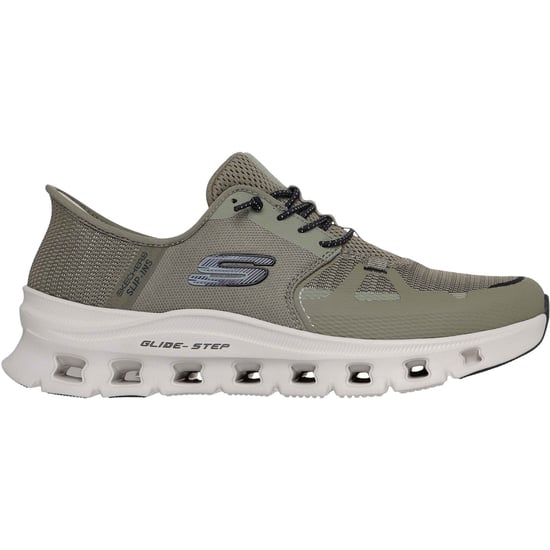 Skechers Glide-Step Pro Textiel Heren Olijf/Zwart Standaard Sneakers - Image 5