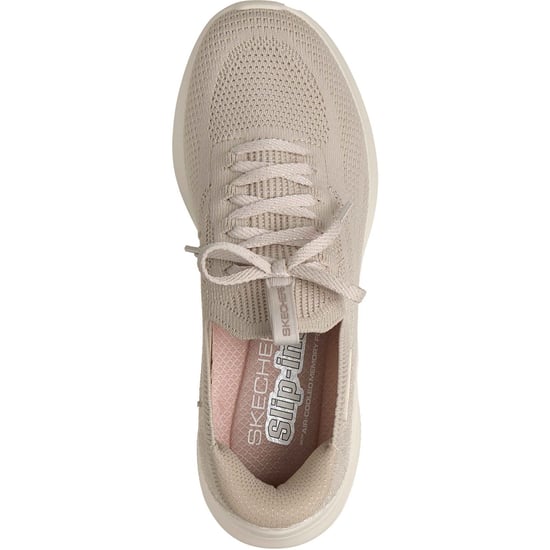 Skechers Ultra Flex 4.0 Textile Women's Natural Standard Trainers - Image 3
