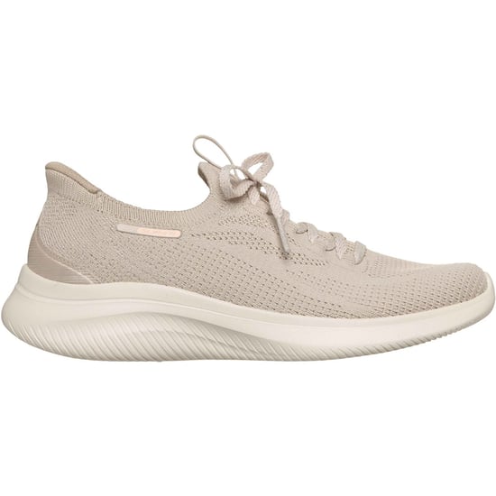 Skechers Ultra Flex 4.0 Textile Women's Natural Standard Trainers - Image 5