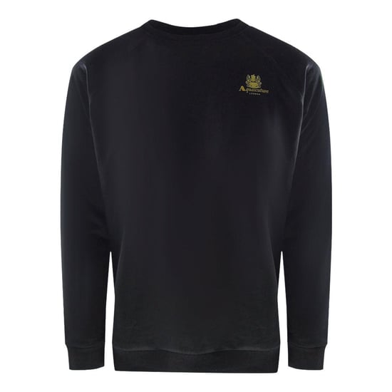 Aquascutum Heren Crest Crew Neck Tracksuit Set (Zwart) - Image 2