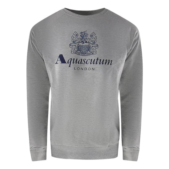 Aquascutum Mannen London Logo Crew Neck Trainingsoutfit Set (Grijs) - Image 2