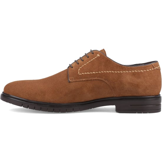 Hush Puppies Sterling Suède Leren Heren Tan Standaard Veterschoenen - Image 4