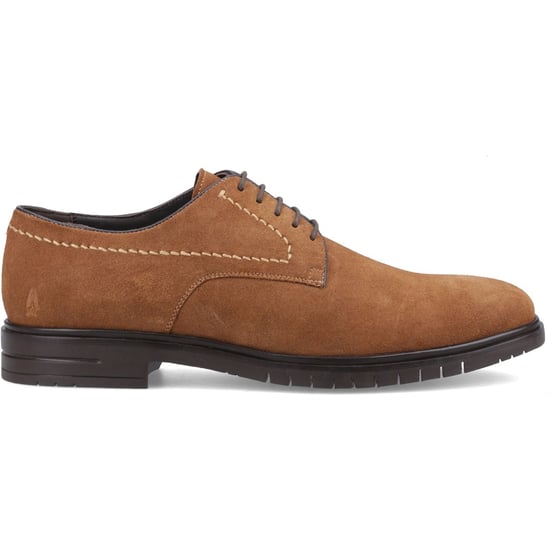 Hush Puppies Sterling Suède Leren Heren Tan Standaard Veterschoenen - Image 5