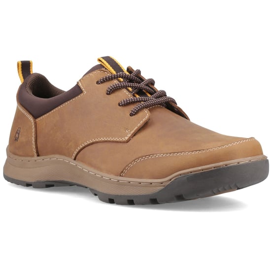 Hush Puppies THOM VETERSCHOEN Leer Heren Tan Standaard Veterschoenen - Image 1