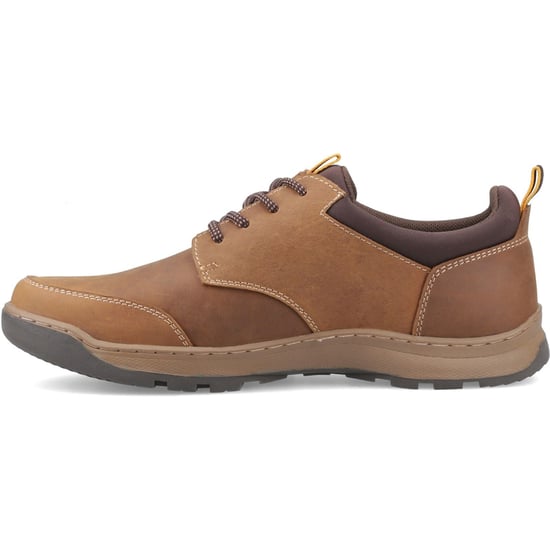 Hush Puppies THOM VETERSCHOEN Leer Heren Tan Standaard Veterschoenen - Image 4