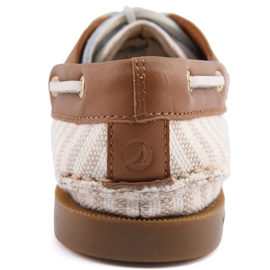 Sperry Authentiek Origineel Textiel Vrouwen Wit/Natuurlijk Standaard Bootschoenen - Image 2