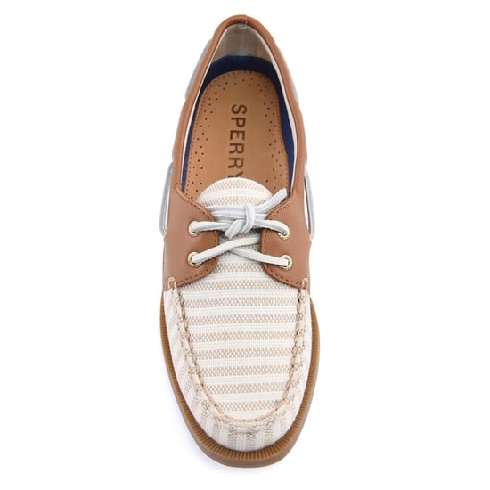 Sperry Authentiek Origineel Textiel Vrouwen Wit/Natuurlijk Standaard Bootschoenen - Image 4