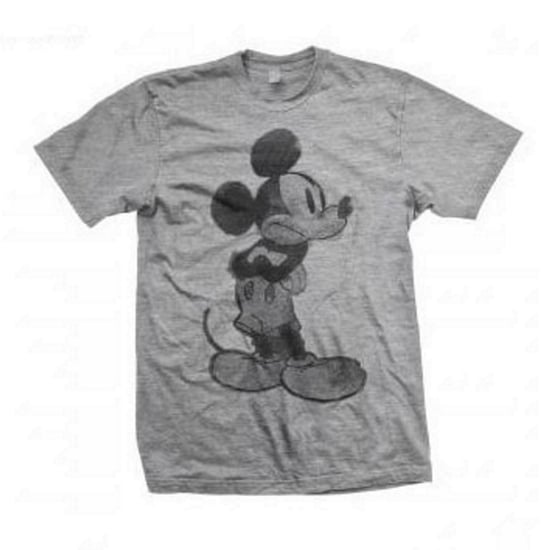 Disney Unisex volwassen Mickey Mouse schets T-shirt (Grijs) - Image 1
