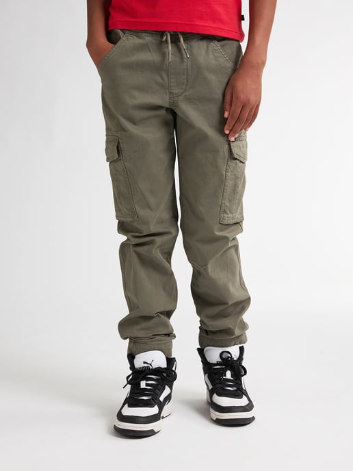 Petrol Industries - Jongens Tapered Cargo Broek Snake - Groen - Image 1