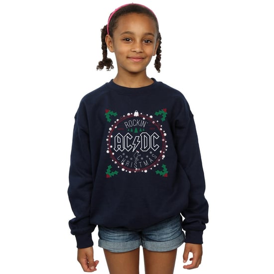 AC/DC Meisjes Kerstmis Cirkel Sweatshirt (Marineblauw) - Image 2